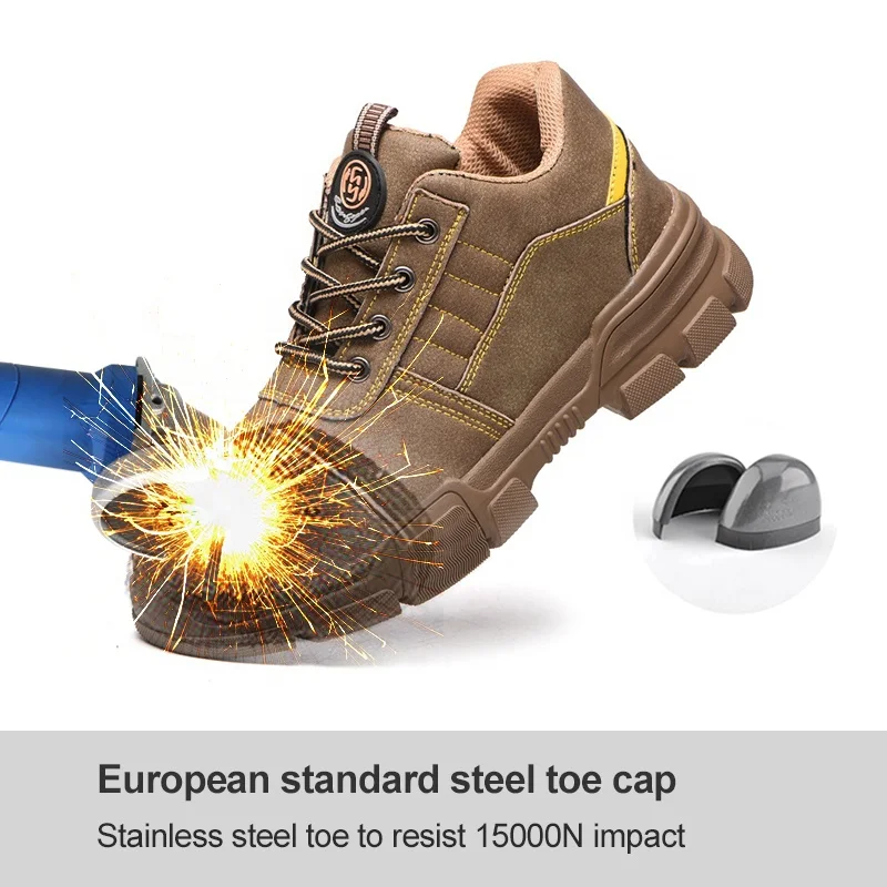 Winter Warmly with fur Lace Up Industrial Double Safety Double Italy Working Tanker Safety shoes for construction