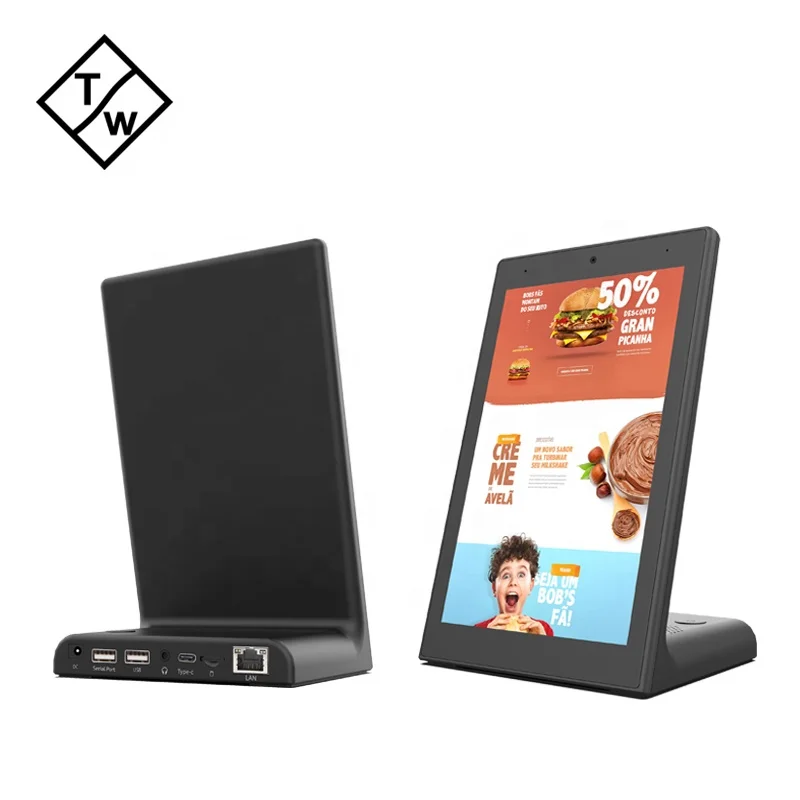 Desktop Android 6.0 Tablet 8 inch LCD Panel AIO for Advertising