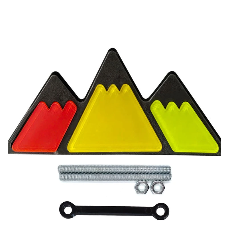 Wholesaler Not Easy Fade ABS Tri-Color Grille Badge Mountain Grill Emblem Grille Badge Emblem for Toyota Tacoma