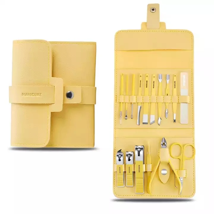 16 piece Manicure Pedicure Set Toe Nail Clipper Nail Cutter Tool Kit Manicure Set for Travel & nail repair Kit