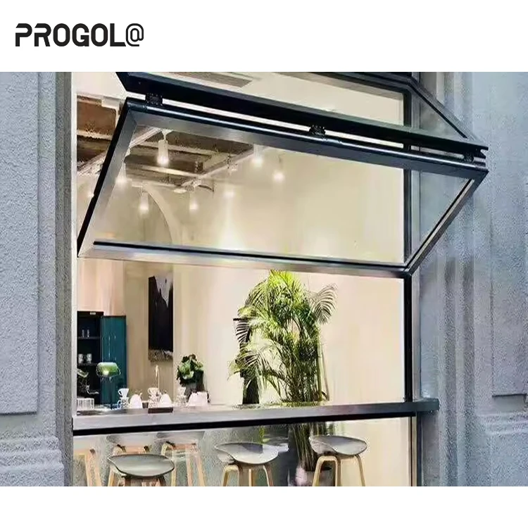 Balcony Aluminium Glass Windows Bi Fold Window Vertical Folding Window Fold Up Glass Windows