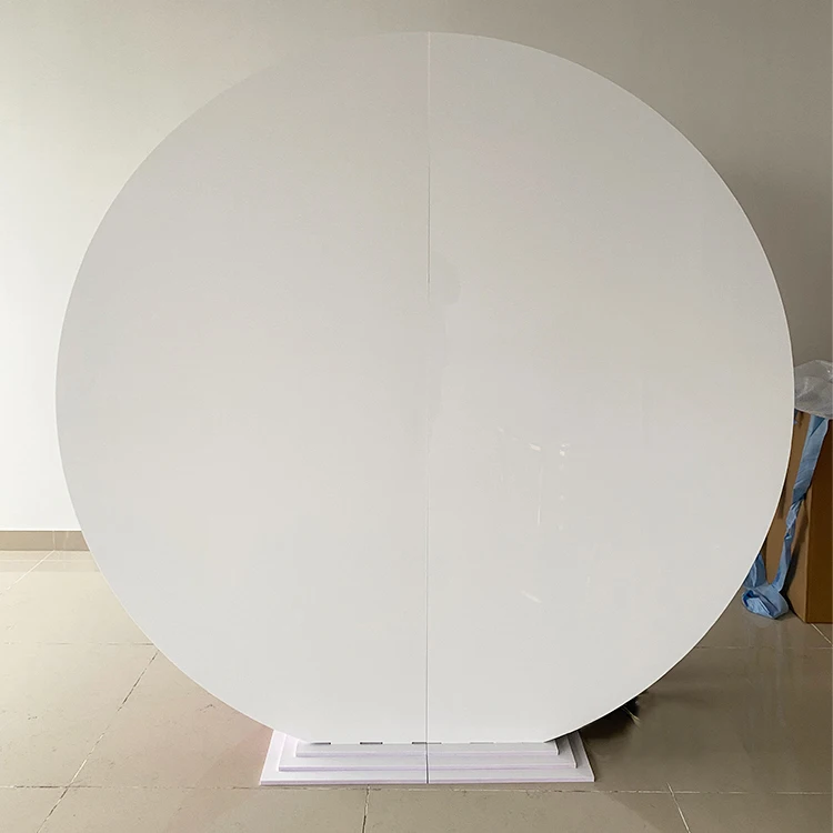 Wedding Event Supplies Party Acrylic Circle Backdrop Wall Wedding Supplies Decoration Round Acrylic Backdrop Stand Panel