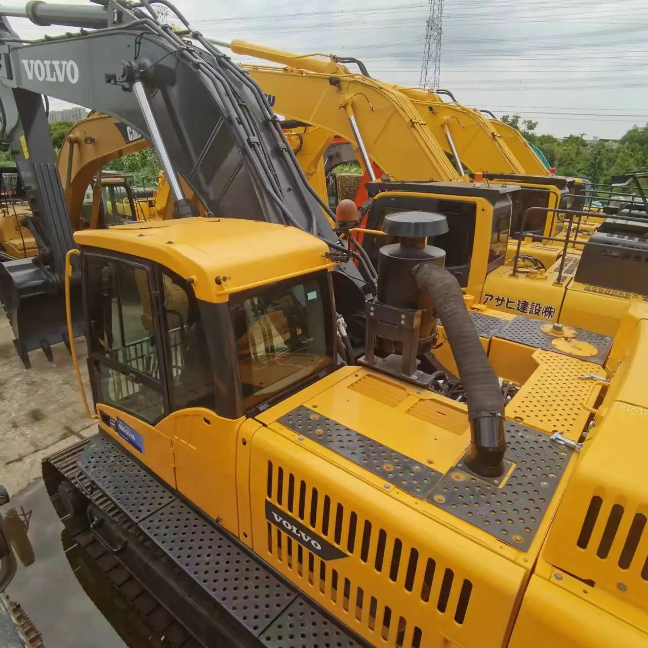 Volvo EC480DL 480 48T Used excavator Second Hand Digger Earth moving machinery 48 ton Heavy Crawler excavator