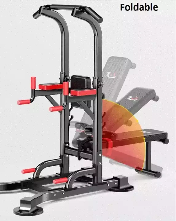 Gym Equipment Home Tool Adjustable Multi-function Strength Fitness Power Tower Pull Up Dip Bar Station