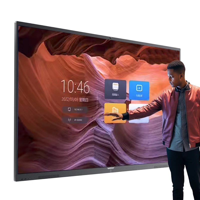 dual system 65-inch whiteboard interact 65-inch interactive whiteboard ops mini pc for interactive panel 100in touch digital