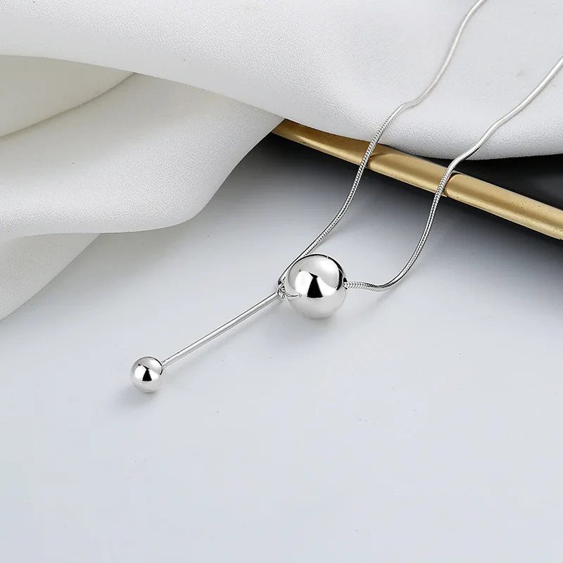 Custom High-End Jewelry 925 sterling silver pearl necklace For women