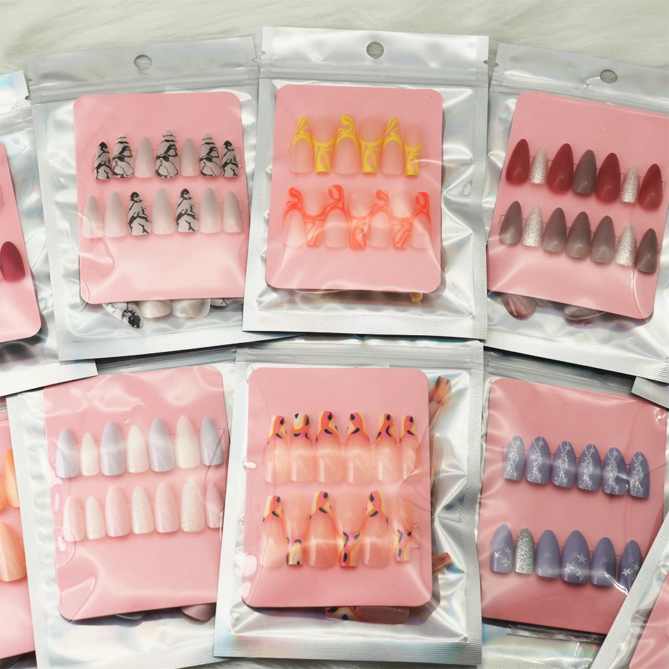 All sizes and all shapes press on nails high-quality fake nails wholesale price private label