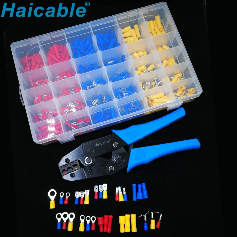 KIT30-480I Insulated crimping tool Terminator Spade Butt Connectors Set Electrical Wire Crimp Tool Terminals Kit