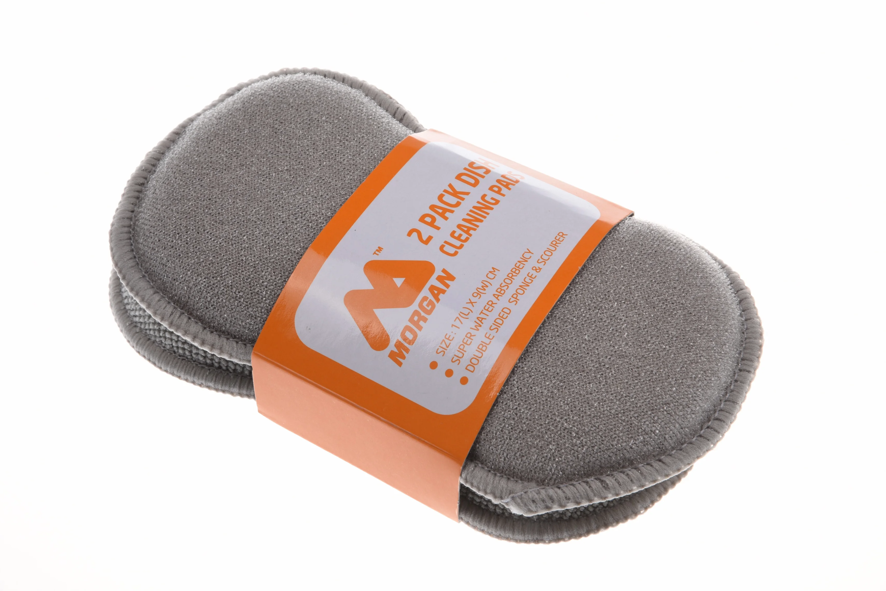 2in1 Microfiber Scourer Dish Sponge Scouring Pad Dishwasher Kitchen Cleaning Sponge