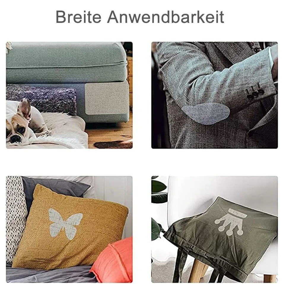 16x40 inches 100% polyester couch sofa patch tape linen repair patch sofa fabric for furniture refinishing