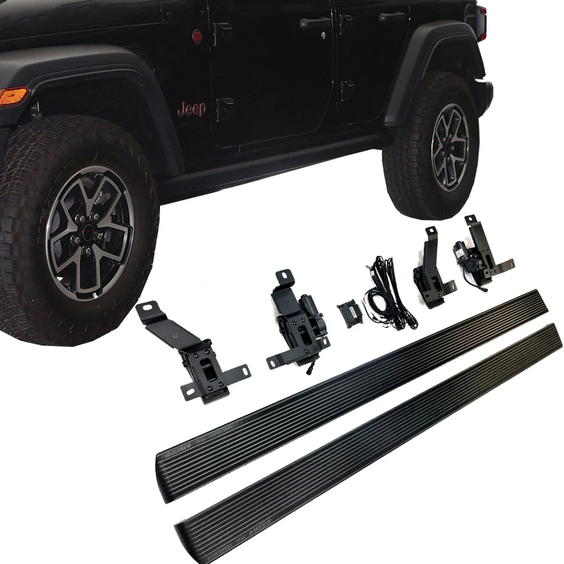 YTPIONEER Waterproof Car Parts Electric Side Step Running Boards For Jeep Wrangler JL JK 2018 2019 2020