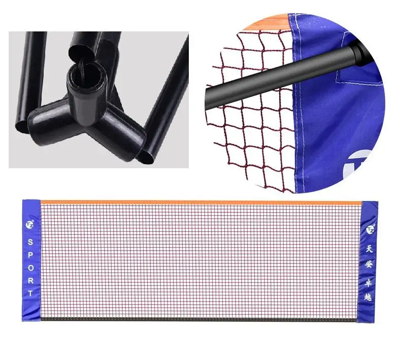 Factory Price Quality Durable Folding Badminton Net Set