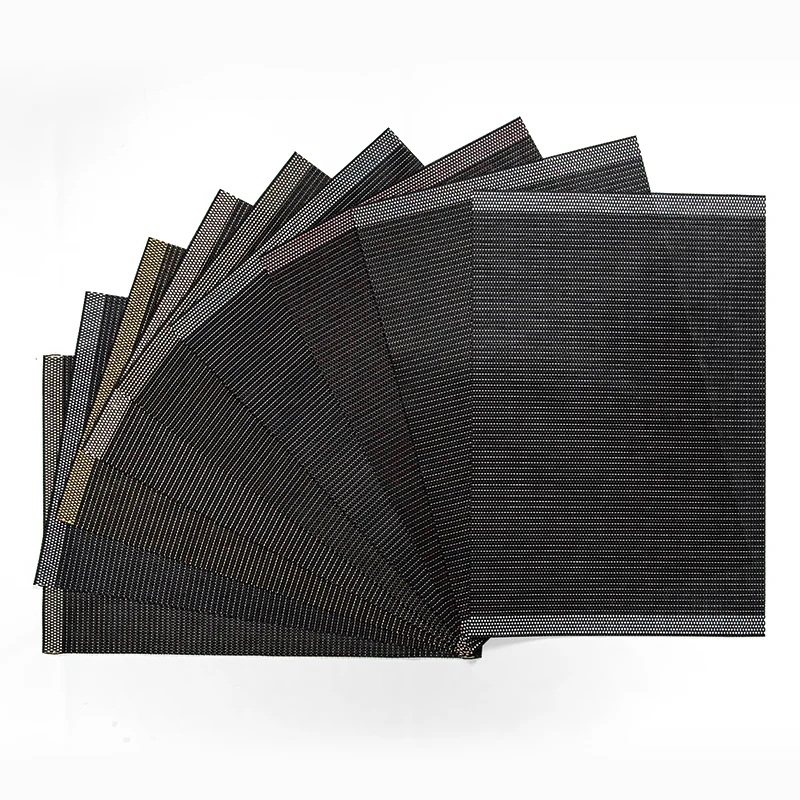 Soft Black Color Pvc placemat Mat Waterproof Coaster Kitchen Water Proof Kitchen Accessories AMERICAN Technics Logo