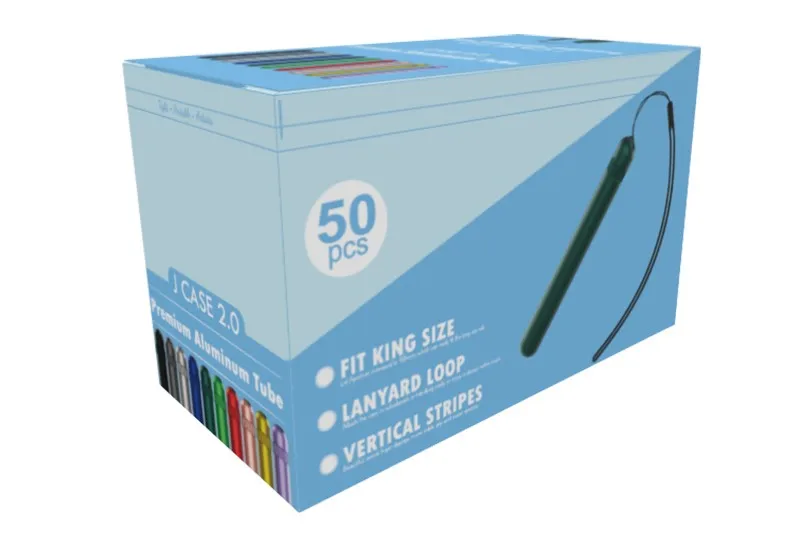 Portable Aluminum Metal Cigarette Tube OEM ODM Factory Supply Customized Storage Container Tobacco Accessories