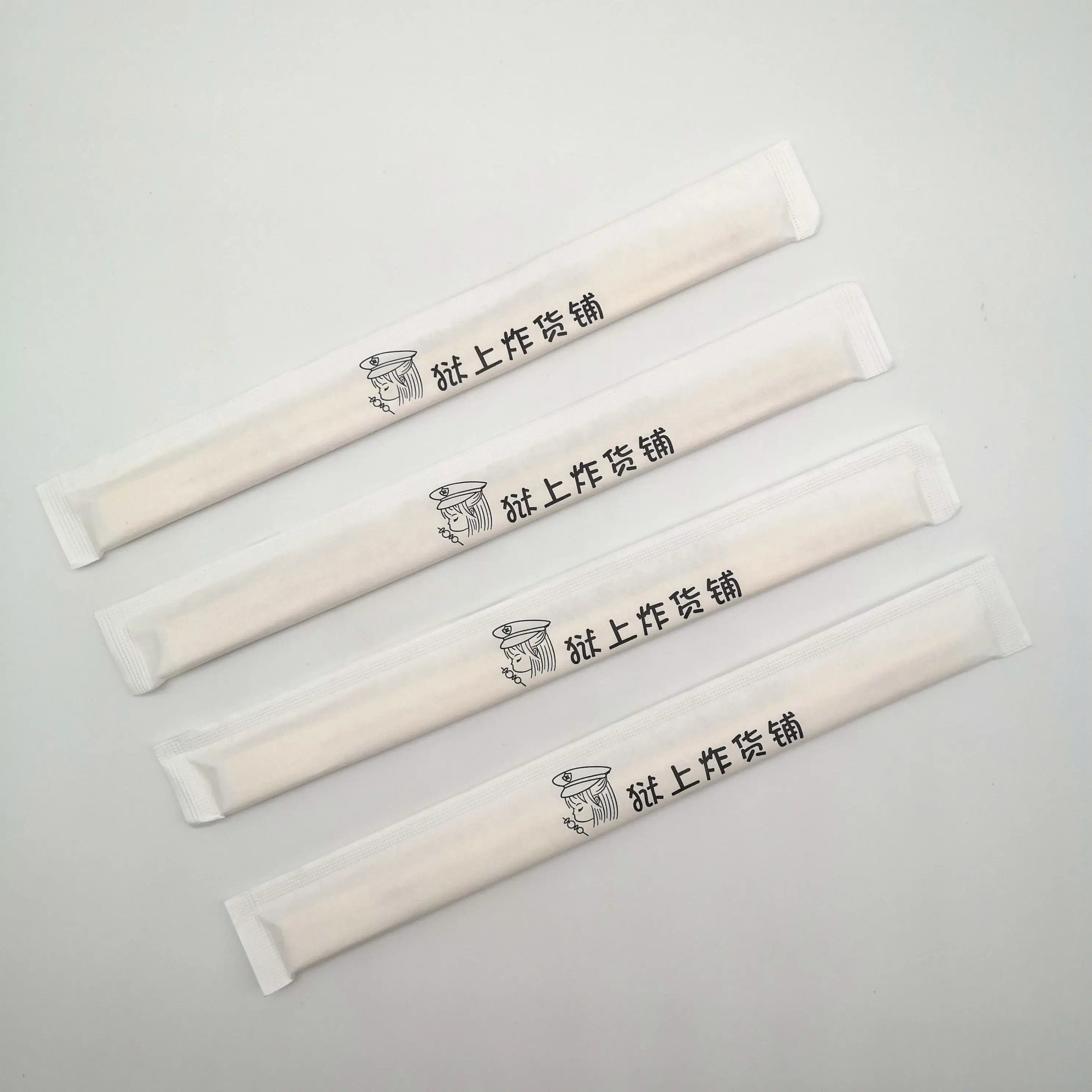 New Design Paper Sleeve Wrapped Individual Package chop sticks Wholesale Disposable Bamboo Chopsticks
