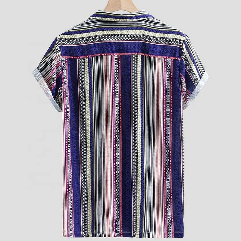 mens Hawaiian Plus Size 100% cotton Digital printed camisas hombre wholesale stock clearance doordash casual shirts for men