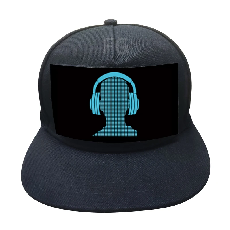 new design led caps party favor general size washable animation led hats