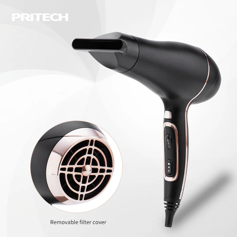 PRITECH 1900-2300W High Power 2 Speed Salon DC Motor Hair Dryer