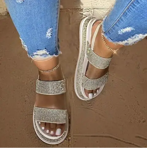 Beach Slipper Beautiful Lady wedge heel Shoes Single Pvc Sole slippers Plastic Flat Woman Jelly Sandal