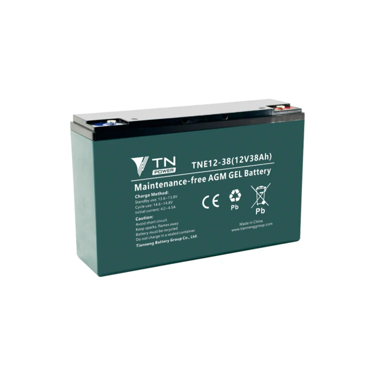 Rechargeable Deep Cycle Battery 12v 38ah Long Life Gel VRLA battery Lead Acid battery