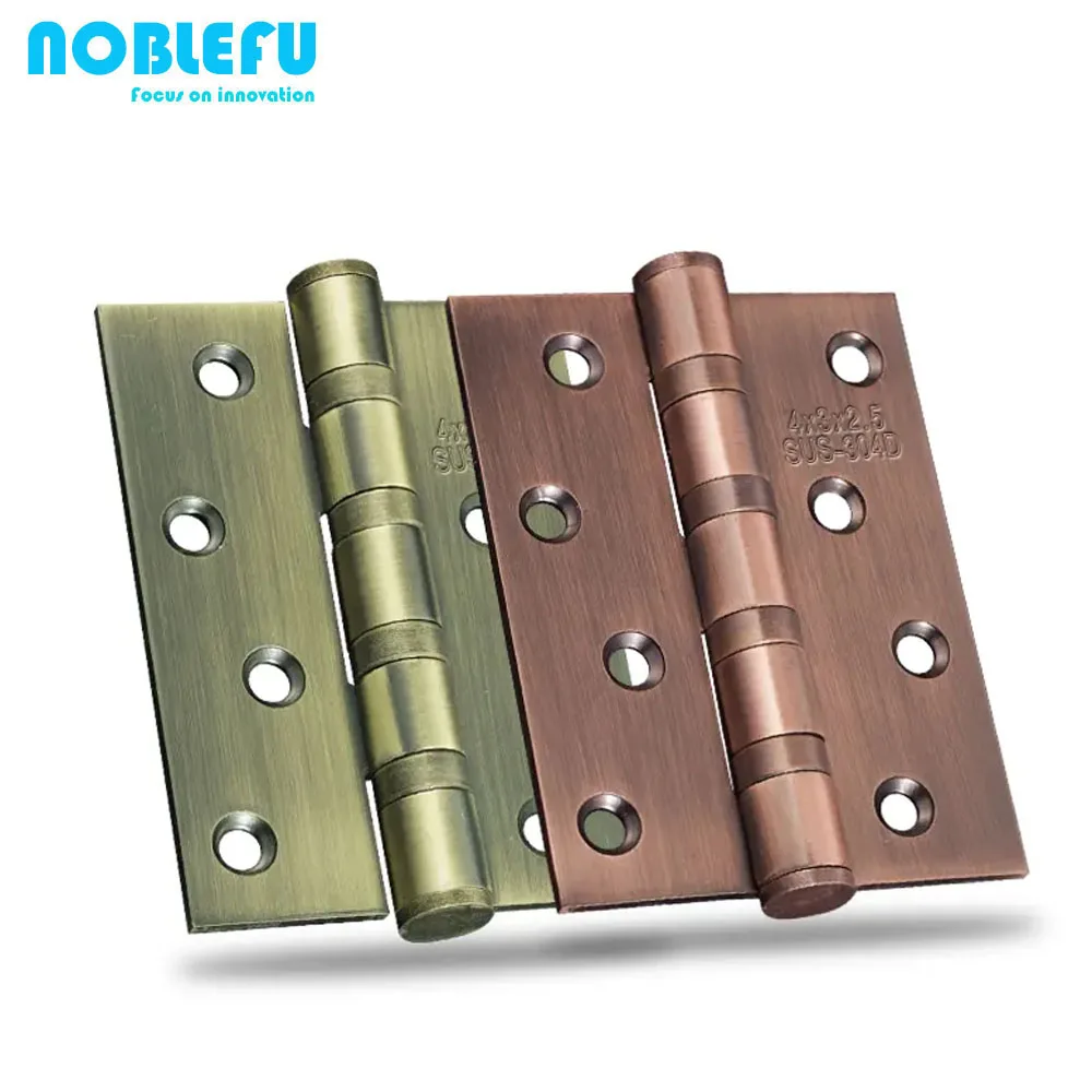 Wholesale 4 inch stainless steel solid wood door hinges in different colors