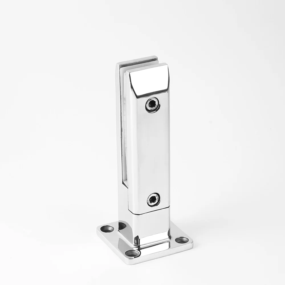 Лидер продаж, квадратный Регулируемый стеклянный зажим из нержавеющей стали с основанием для ограждения, стеклянный зажим 2205