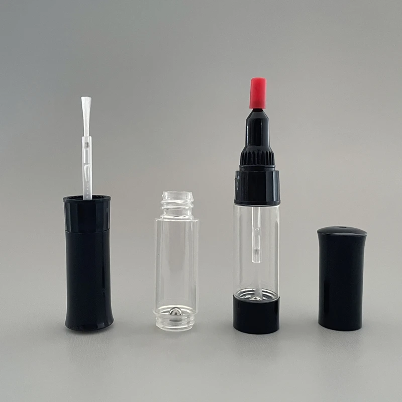 MLJ001-C004 empty plastic nail polish art needle brush pen 3in1 repair coat painting package soft squeeze Glue bottle