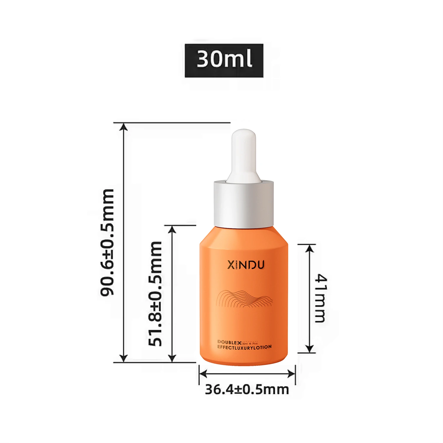 glass bottle with dropper 60ml 30ml for custom dropper bottle packaging Face Serum Slanted shoulder Bottle