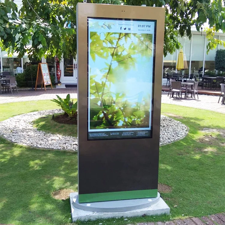 outdoor totem floor stand screen kiosk outdoor water proof lcd kiosk touch touck screen kiosk ip65