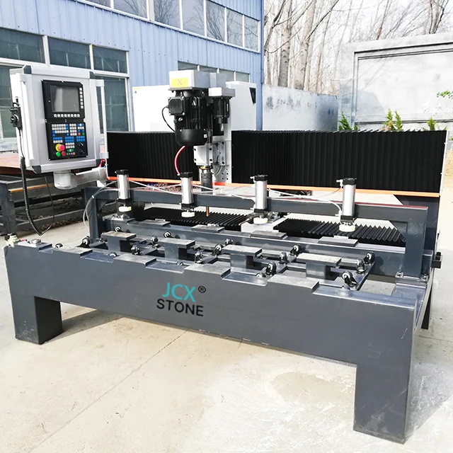 JCXstone Stone machines and Stone Plate Pre-Buried Hole Drilling Machine For Stone Plate Drilling