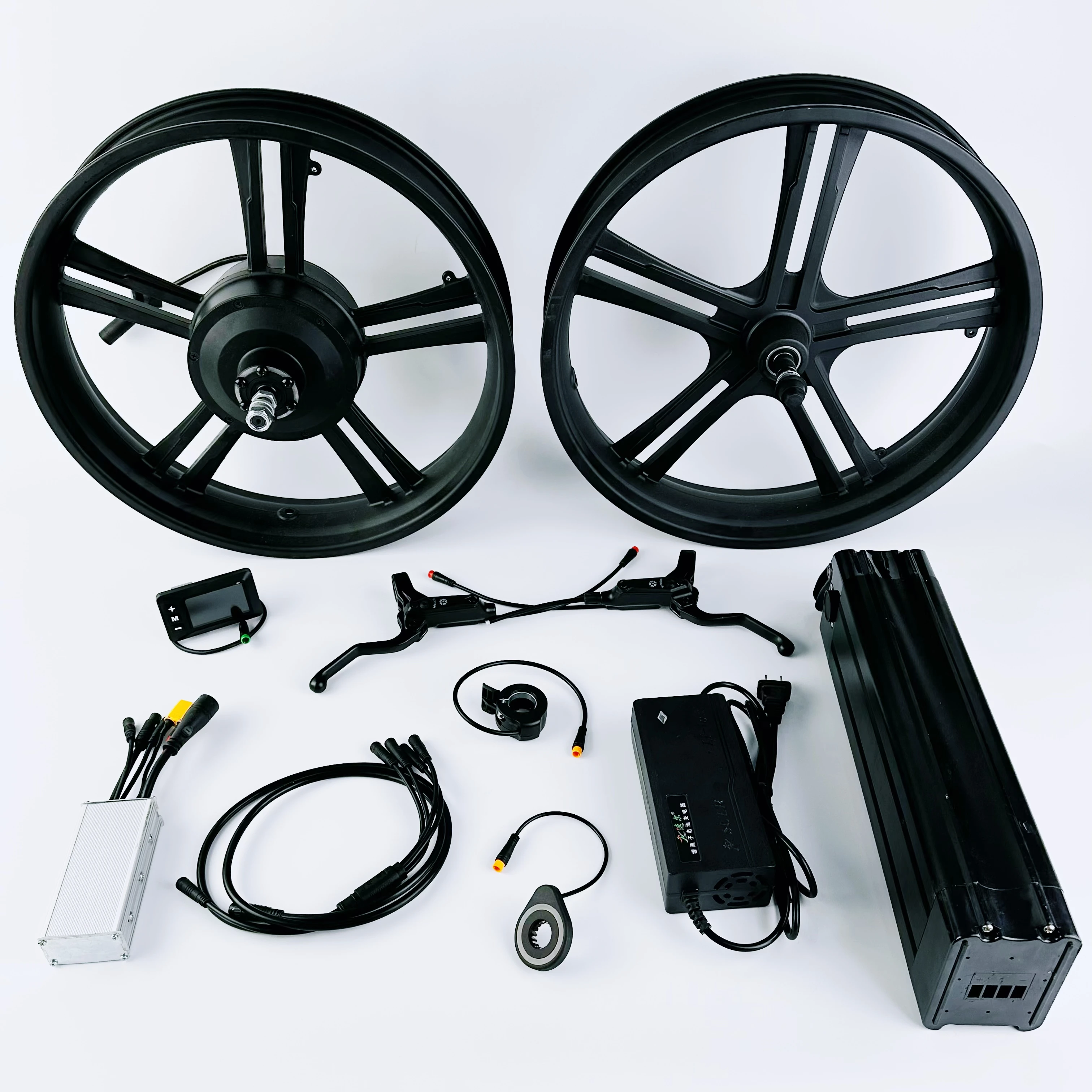 2024 Trending 48v Rear Motor Electric Bike Conversion Kit 36v Lithium Battery Ebike LCD Display Cheap Price One Wheel Kit