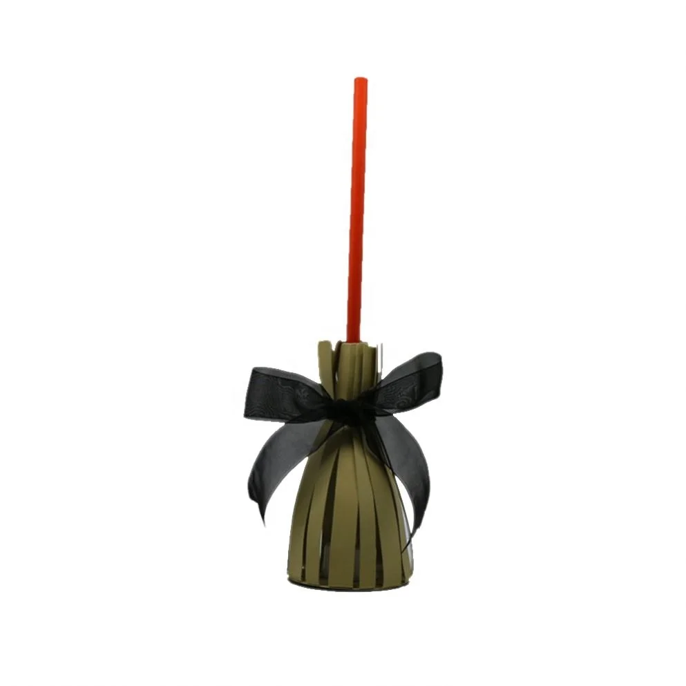 Mini Broom Witch Straw Brooms Diy Ornaments For Halloween Party Decoration Costume Props Dollhouse Accessories