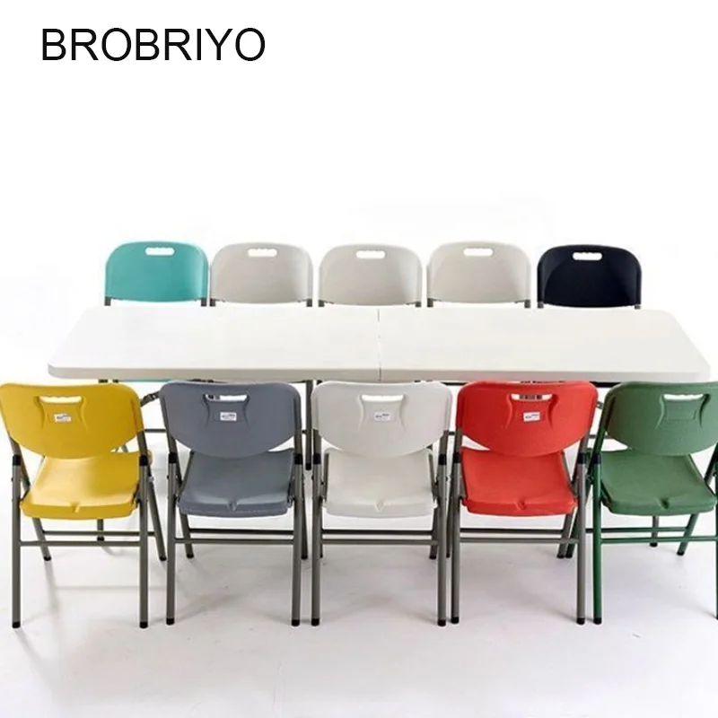 Outdoor Furniture 5ft White Rectangular Folding Luxury Dining Portable Table Folding Event Table