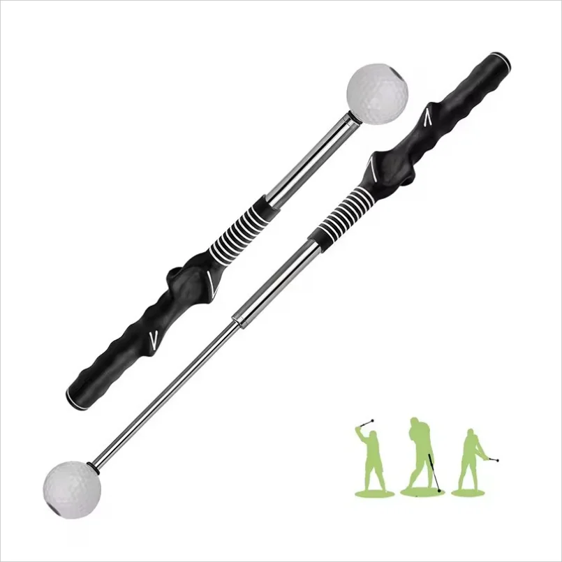 Telescopic Golf Swing Trainer Factory Golf Warm Up Practice Training Aid Posture Corrector