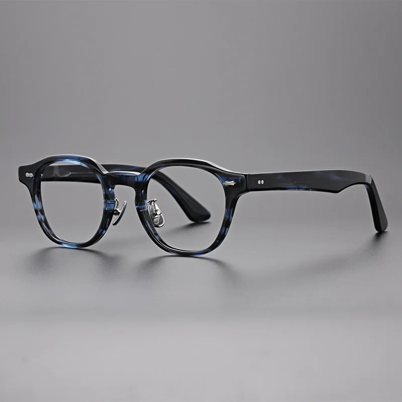 Высококачественная дизайнерская винтажная ацетатная оправа для очков Shenzhen высокая опора носа квадратная