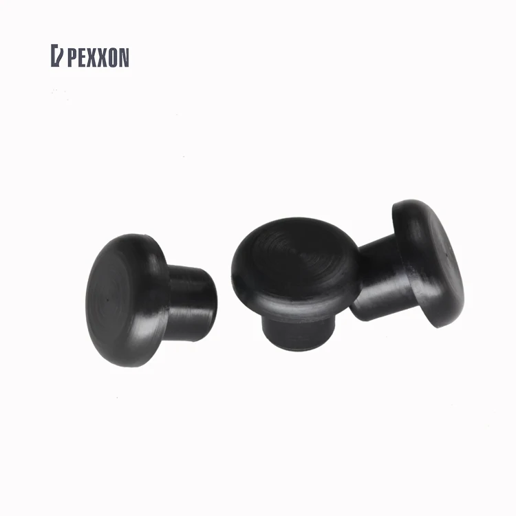 Rubber Pad foot guard hole plug Black Plum-shaped Elastic Gasket rrubber expansion grommet pipe plug