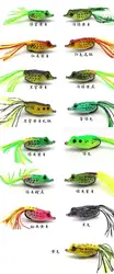 Wholesale snakehead fishing mini plastic hollow body jump soft fishing lures frogs