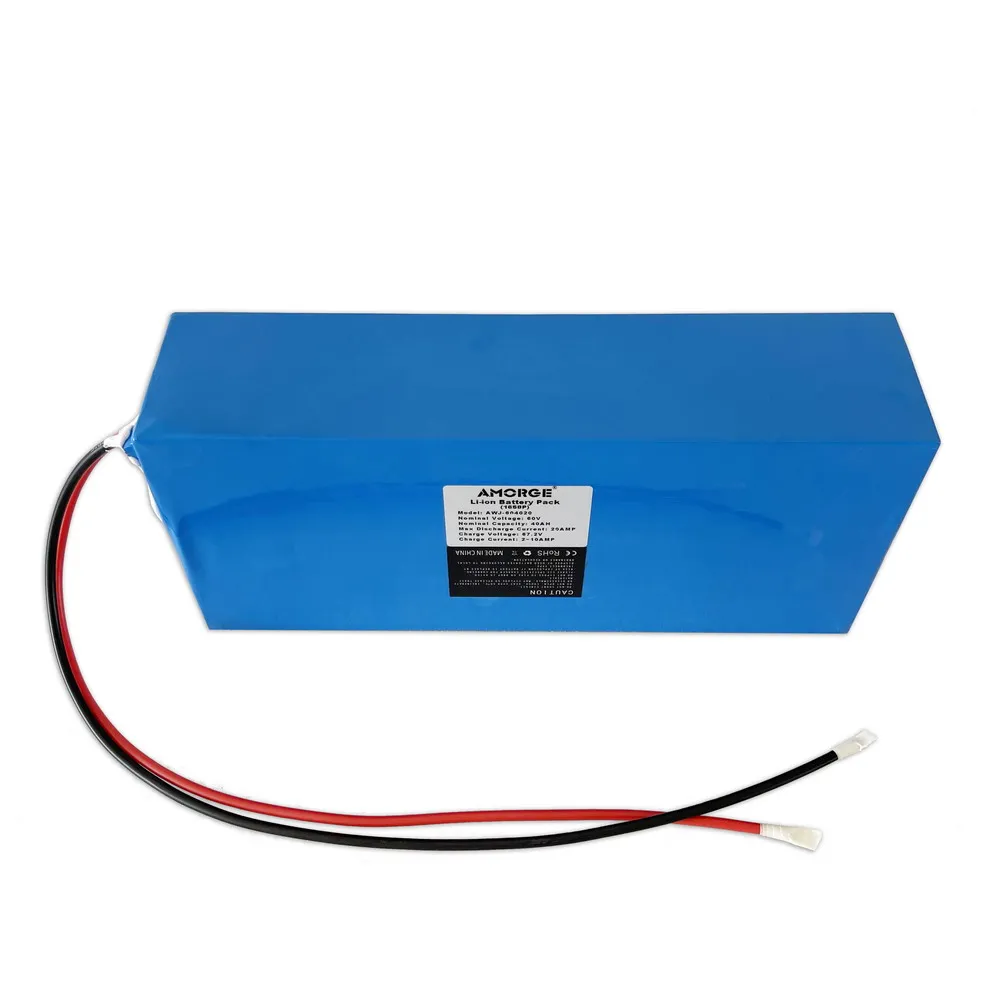 Amorge 16S8P 21700 Cells 60v 40ah Lithium Battery Pack for Electric Scooter Rechargeable Battery