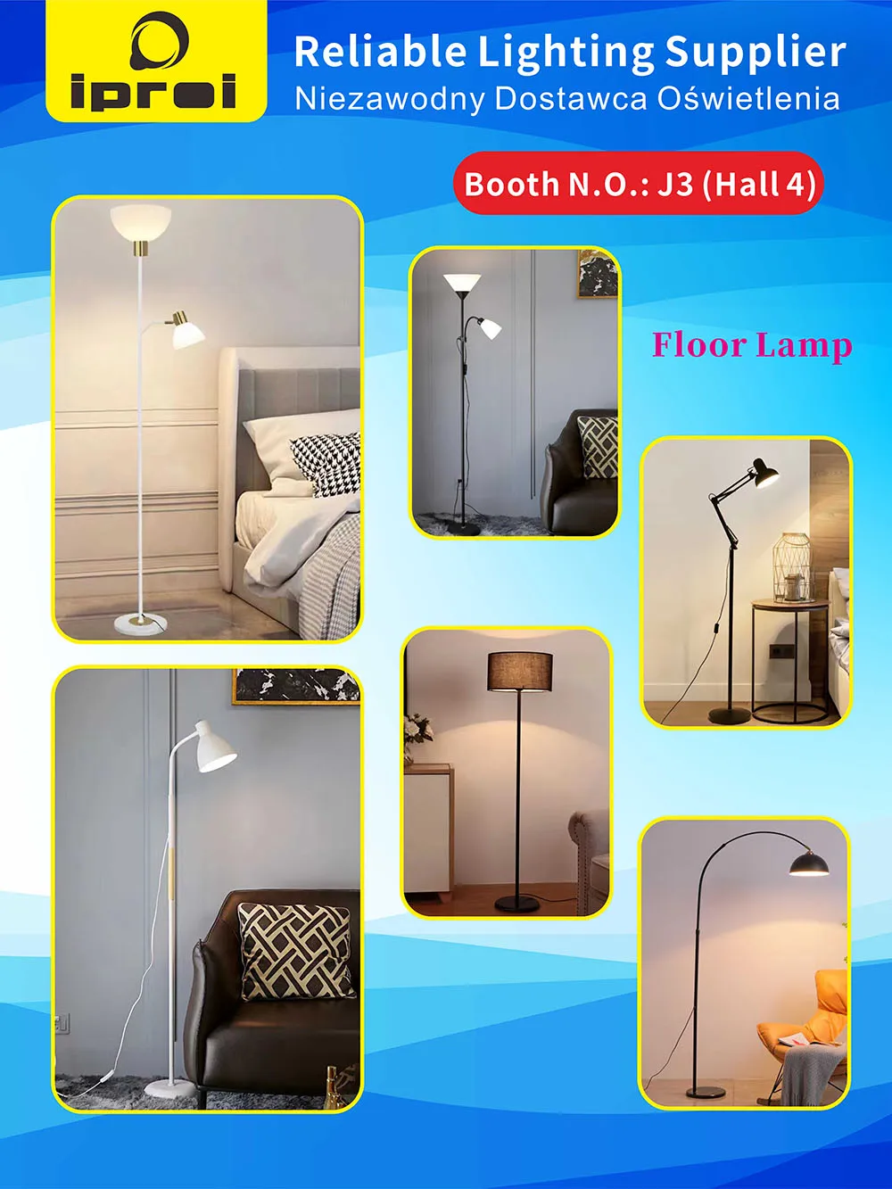 Adjustable Floor Lamp Double Lights Standing Lamp Reading Lamp Black Modern Nordic LED Floor Light