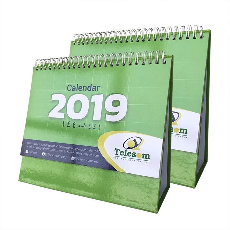 Table/Wall Calendars Printing Houses Custom Full Color Printed Desktop Calendar