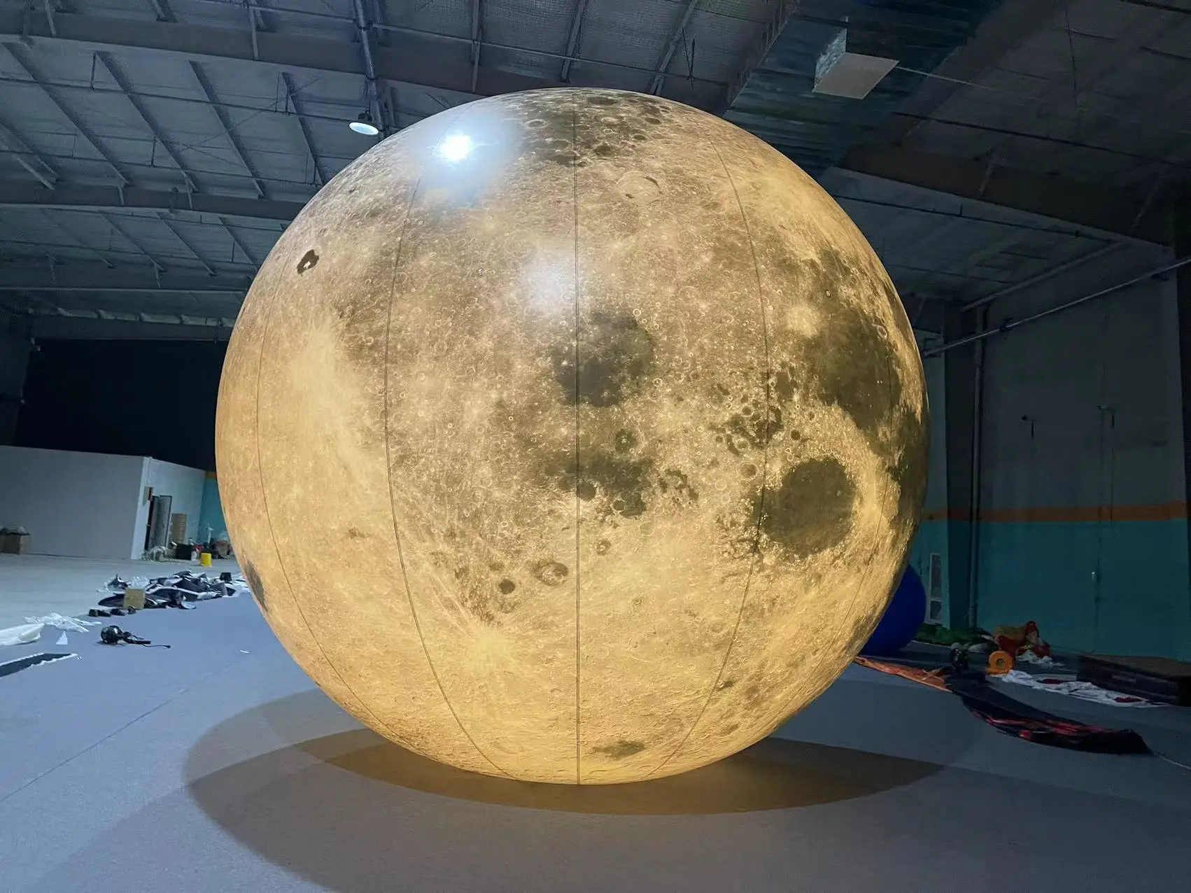 hot selling Giant Advertising Inflatable Moon Model Large Inflatable Moon Balloon With Led Light