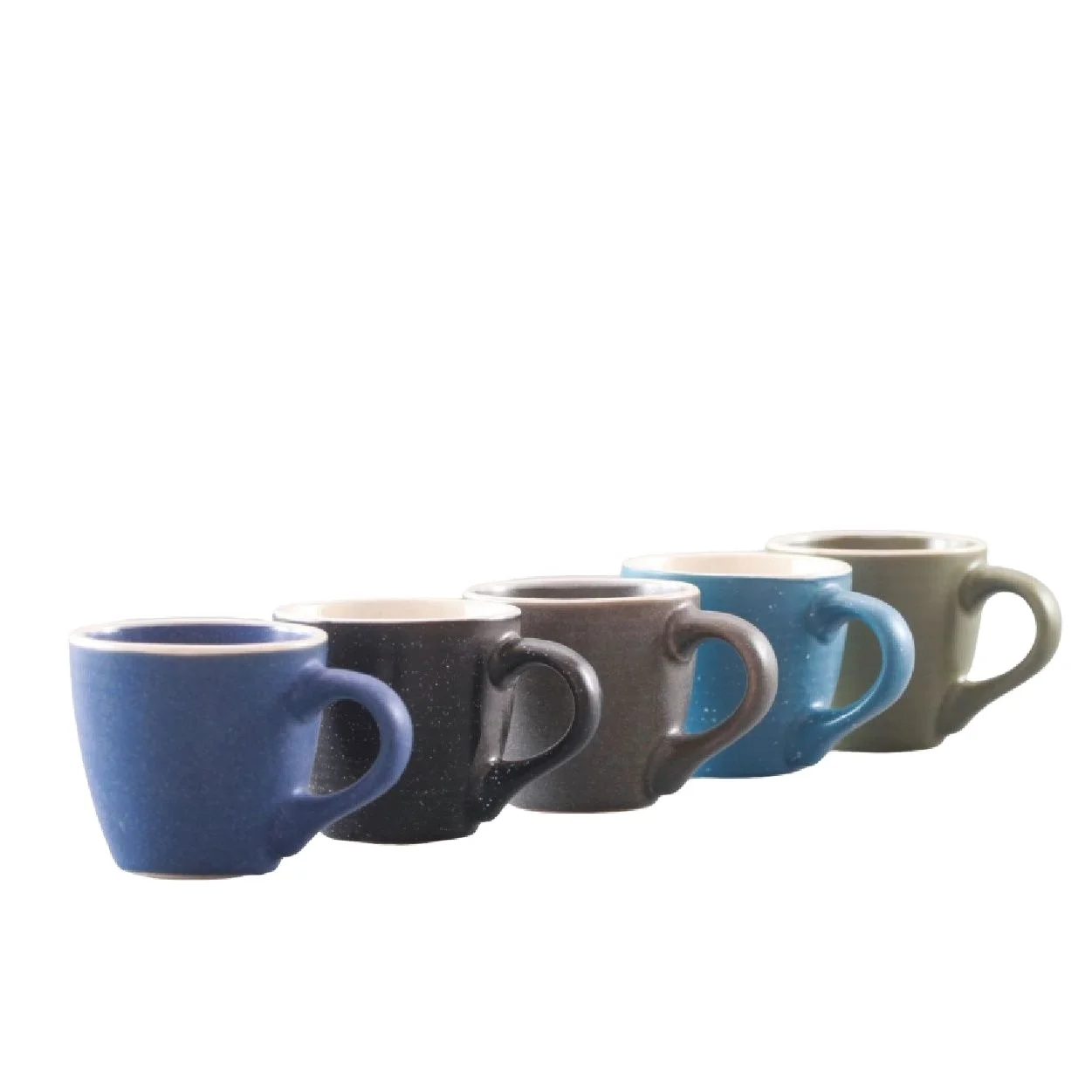 3oz Nordic Style Colorful Custom Logo Ceramic 100ml Small Mugs Mini Cup Coffee Latte Tea Espresso Cappuccino Gift Box Set Of 6