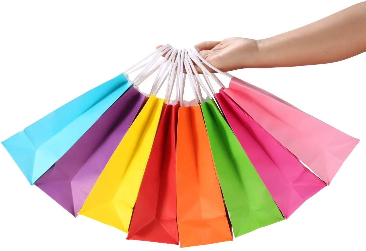 Low price Clearance Mini Pink Cute Unicorn Small Horse Flat Folding Cartoon Happy Birthday Party Gift Packaging Kraft Paper Bag