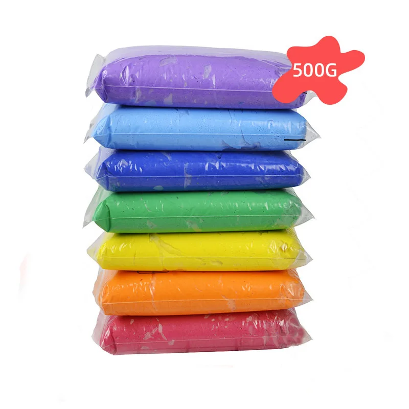 500g Nontoxic Eco-Friendly Kids Educational Toy Modeling Clay,Plasticine,Children Toys Polymer Air Dry Clay Super Light Clay