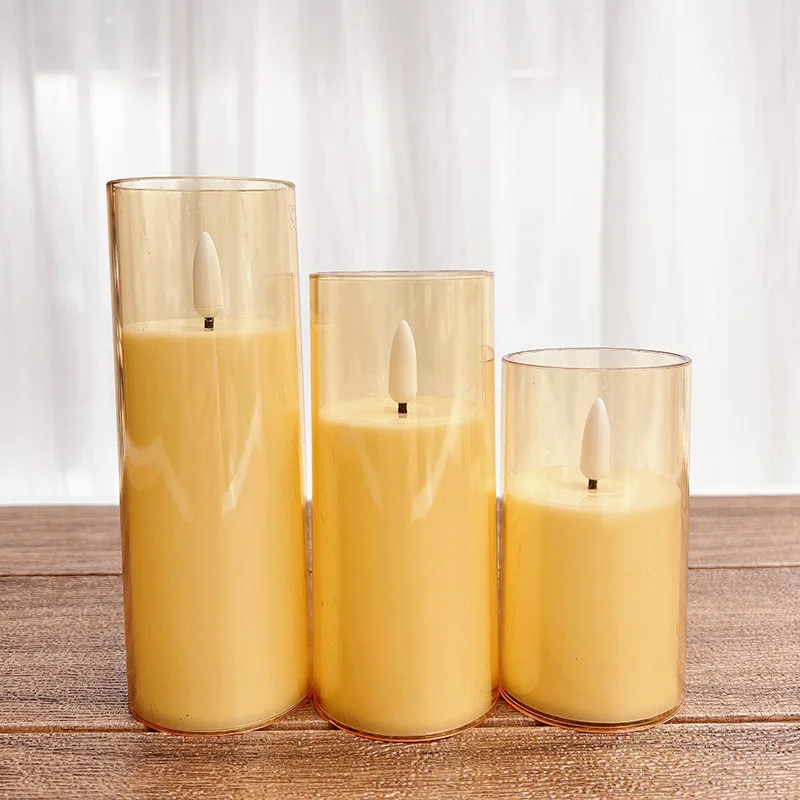 flameless warm white led tea light candles in clear cup tealight candle gut clear plastic flickering light