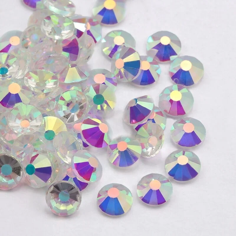 bling 1440pcs/pack transparent AB crystal flatback rhinestones dmc  crystal  non hot fix glass rhinestone