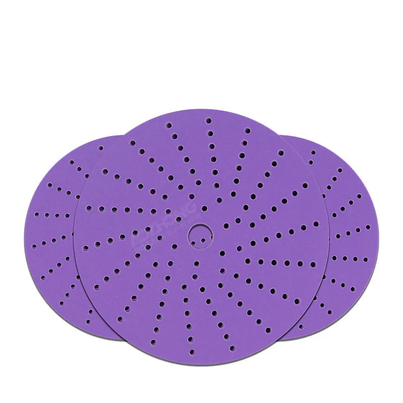 125mm purple diamond adhesive sandpaper 150mm disc sanding abrasive disco sander paper