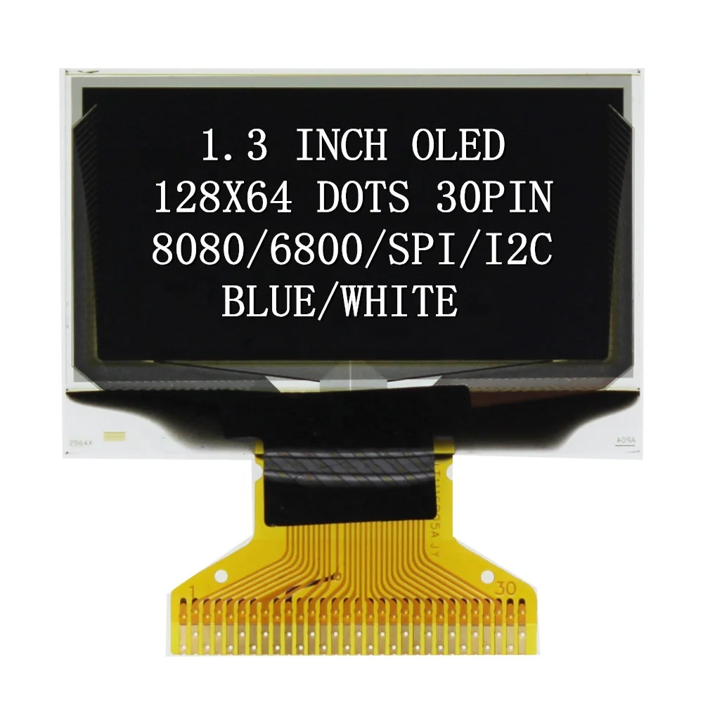 1.3 INCH SPI I2C WHITE SH1106 128X64 OLED DISPLAY SCREEN