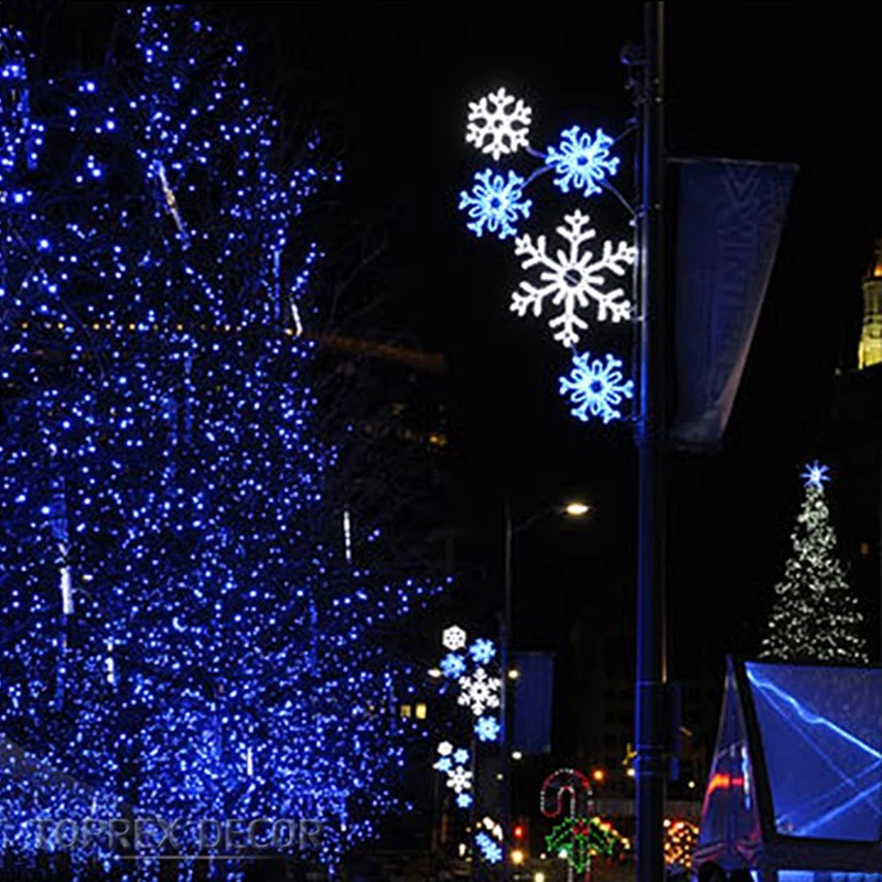Wholesale led decoration pole christmas festival motif street light