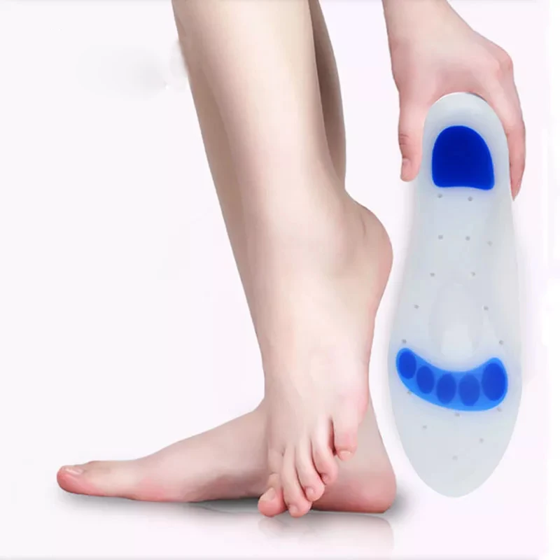 Breathable sports thickened silicone insole pads deodorant and shock absorbing silicone shoe pads